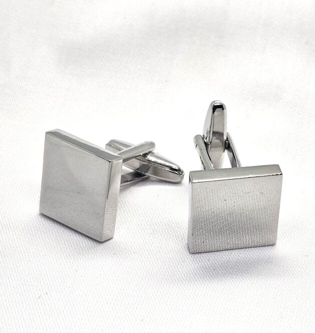 Square Silver Cufflinks